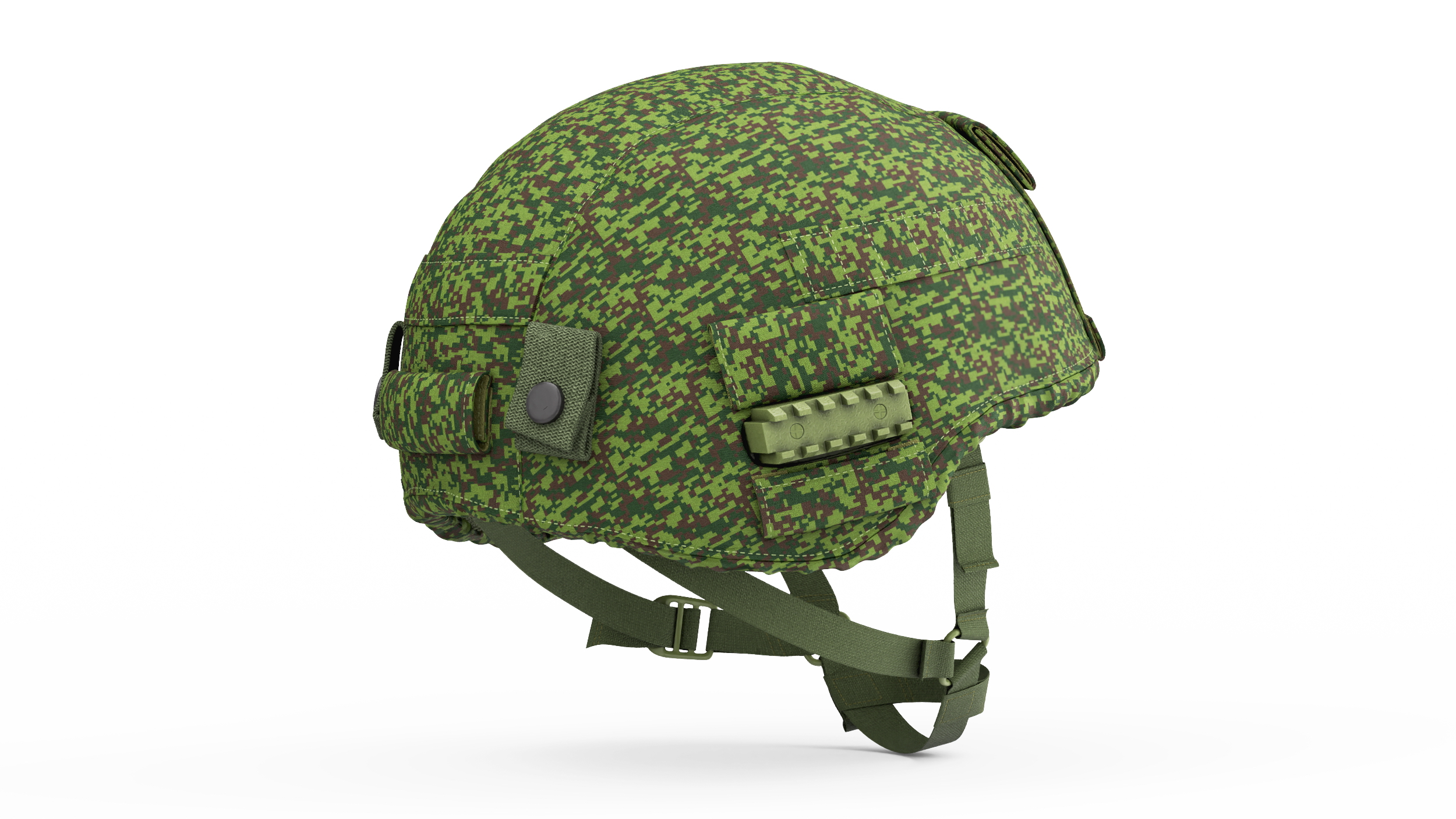 3D model Green Helmet Ratnik Dark Green Case
