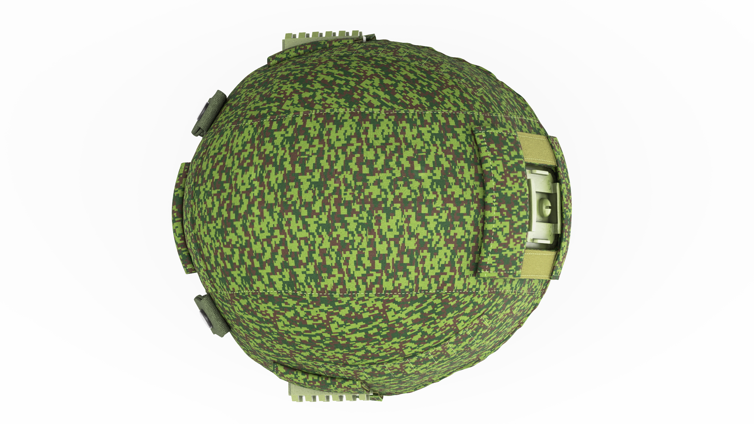 3D model Green Helmet Ratnik Dark Green Case