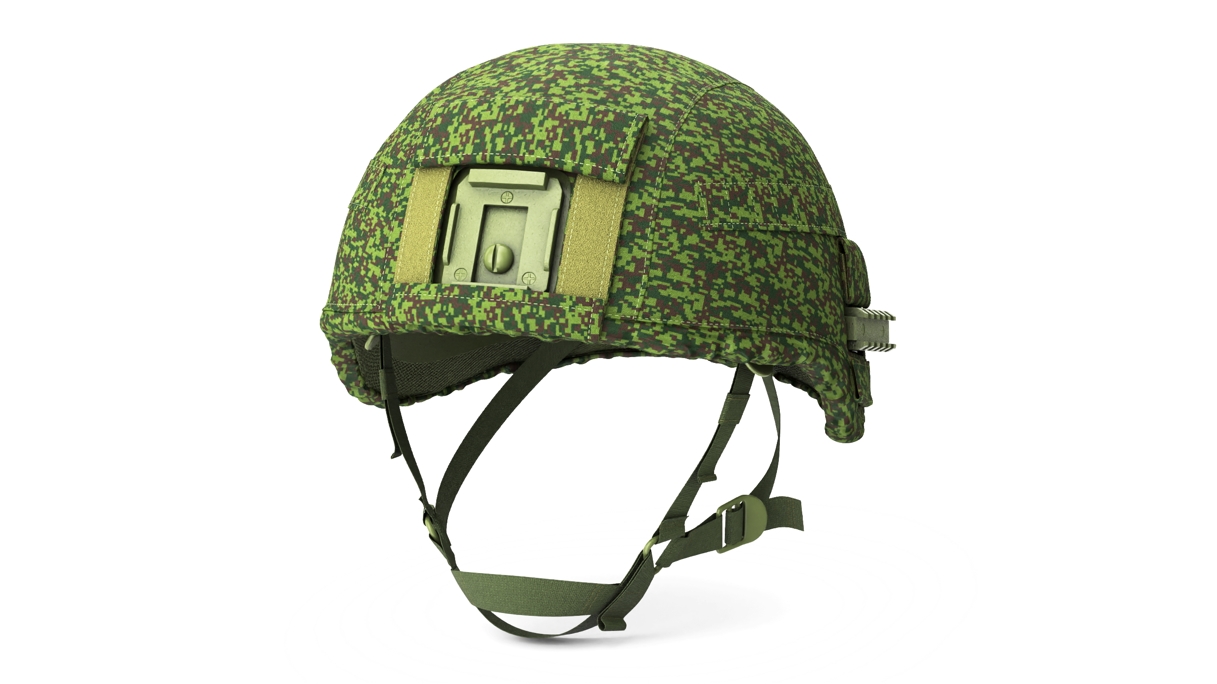 3D model Green Helmet Ratnik Dark Green Case