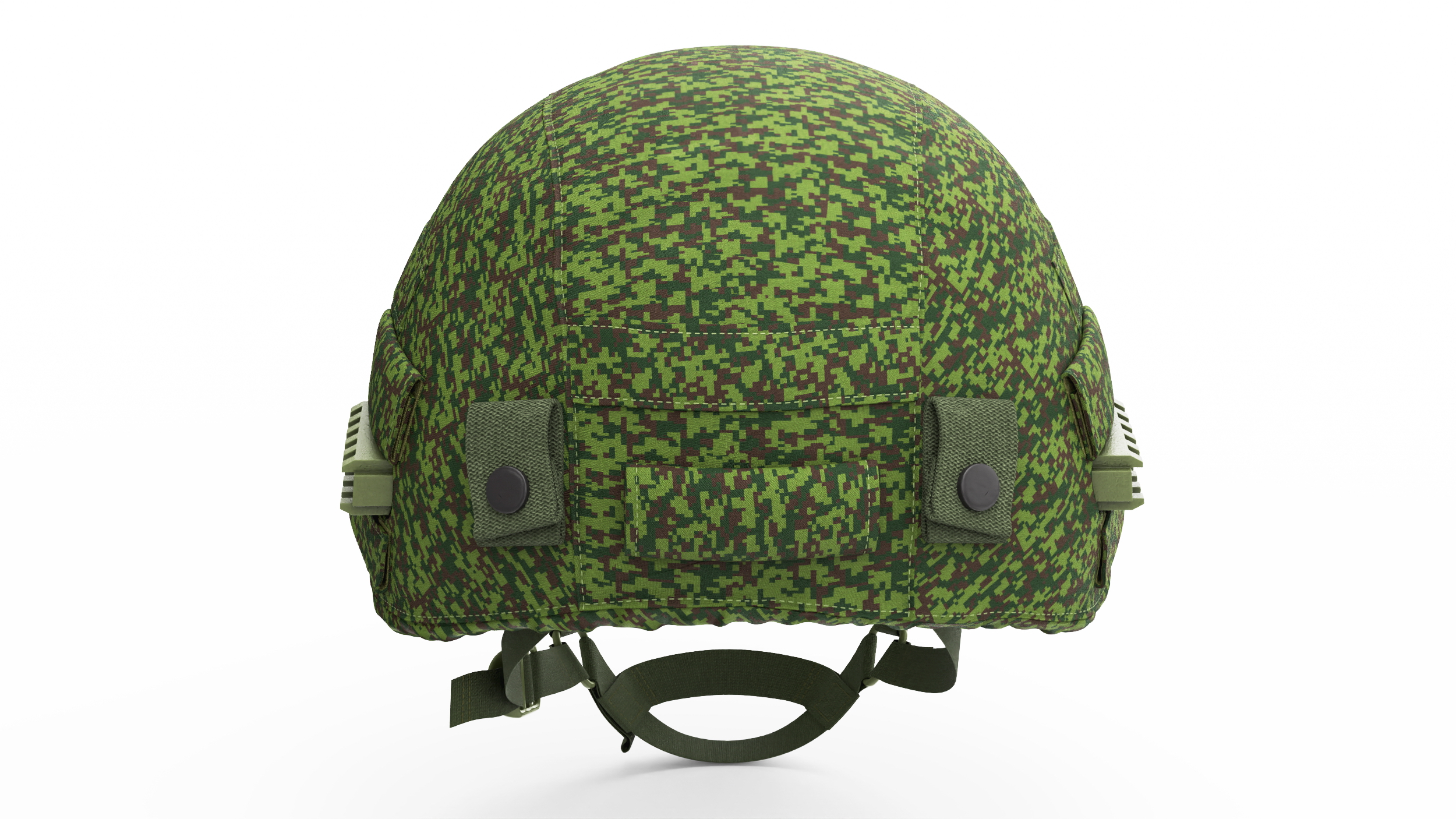 3D model Green Helmet Ratnik Dark Green Case