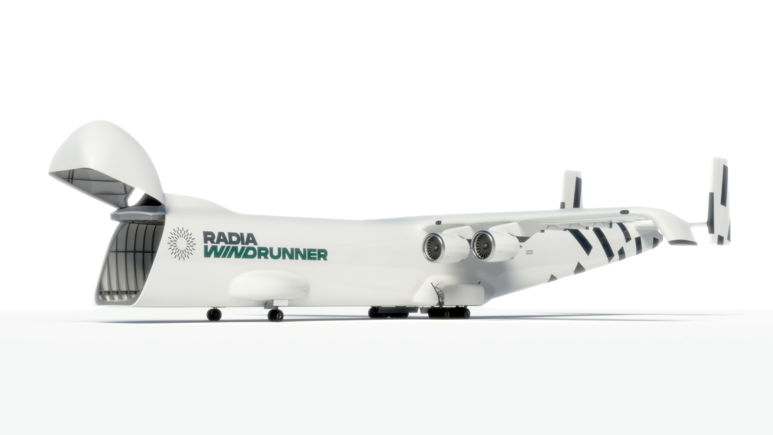 3D Radia Windrunner Cargo Airplane Rigged model