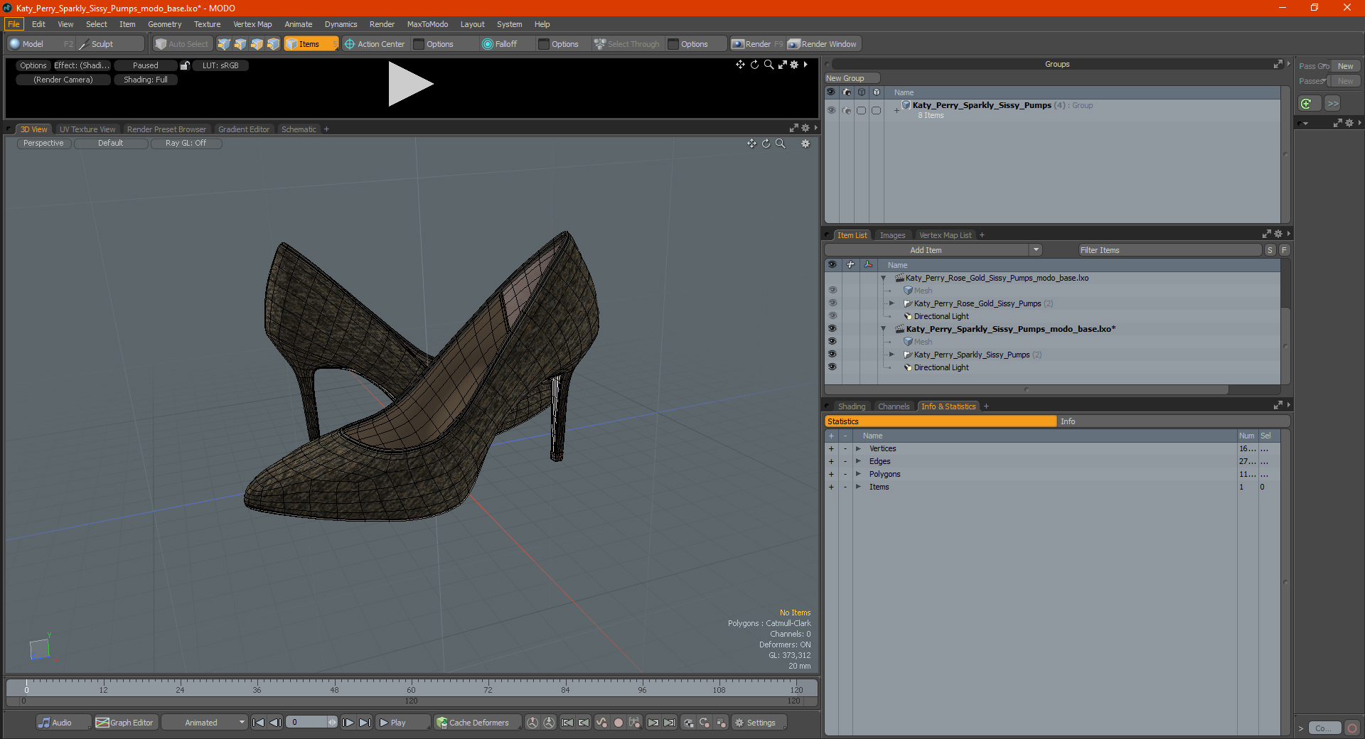 3D model Katy Perry Sparkly Sissy Pumps