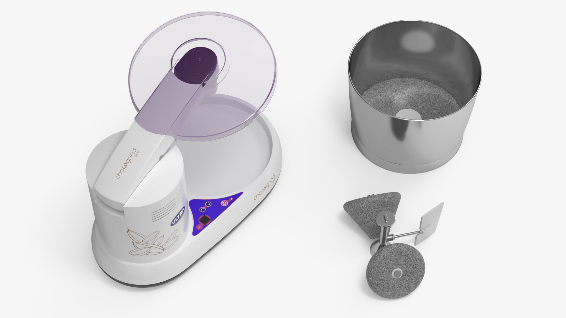 Chocolate Melangeur Elgi Ultra Chocogrind 110V Violett 3D model