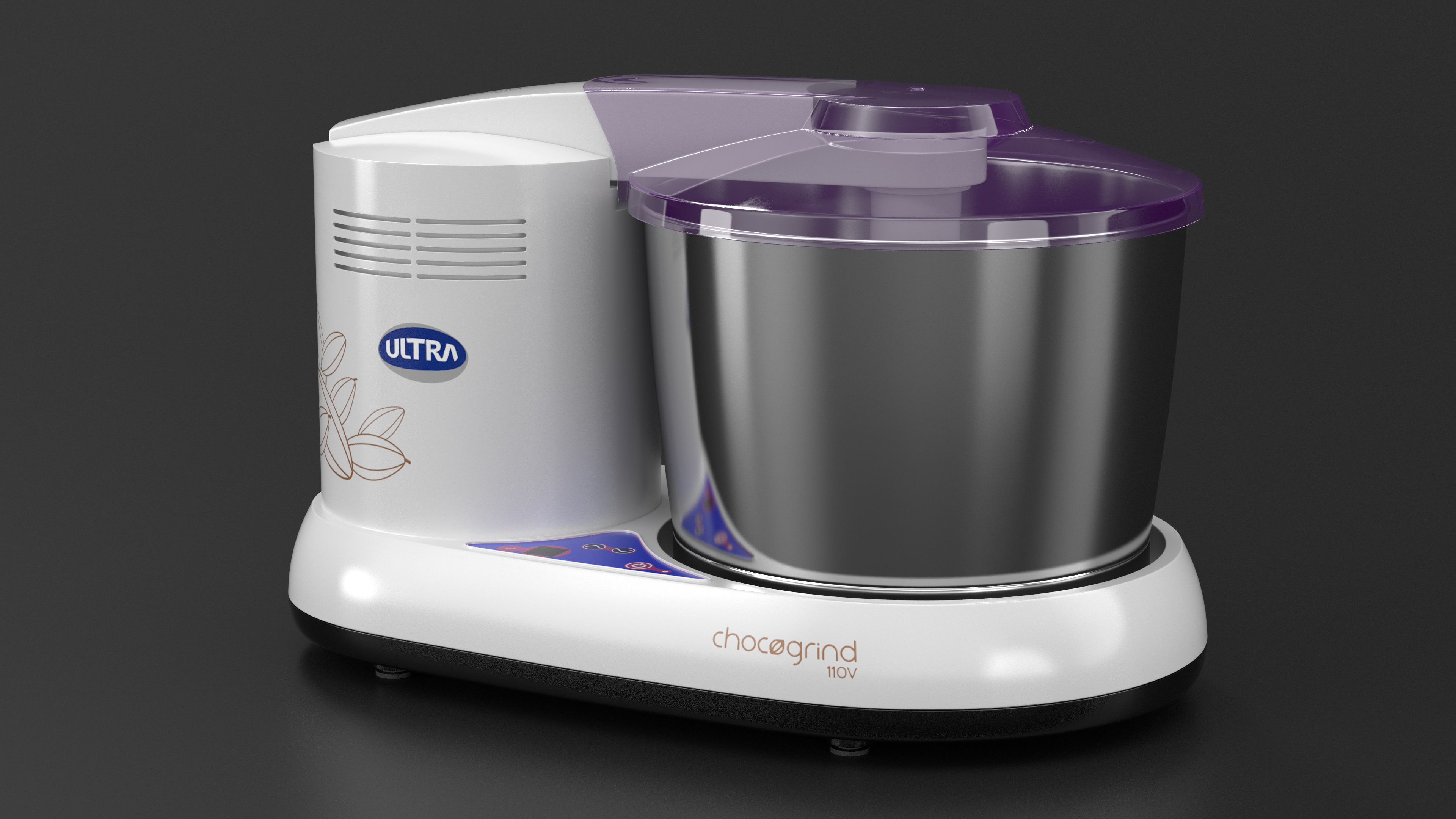 Chocolate Melangeur Elgi Ultra Chocogrind 110V Violett 3D model