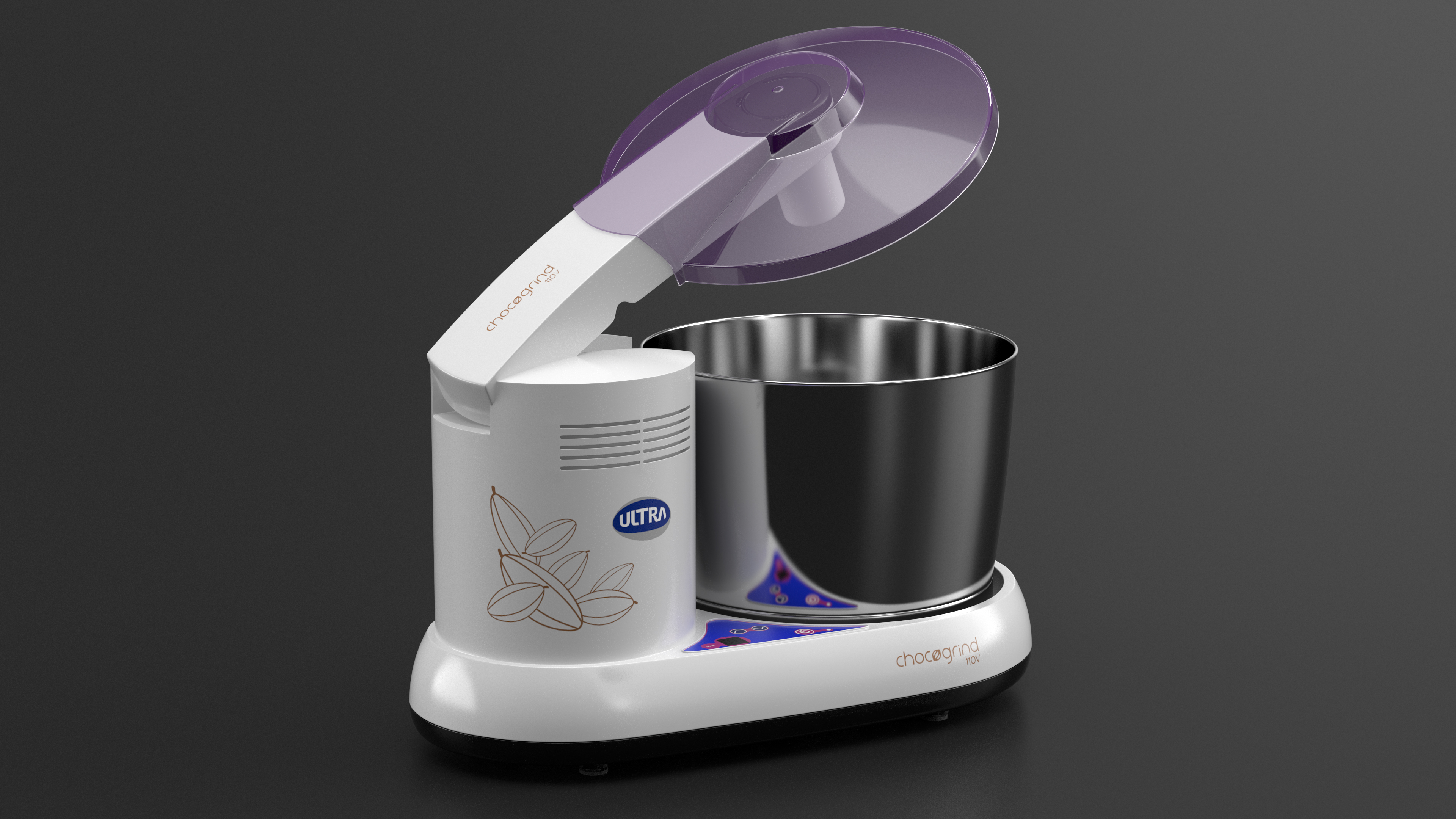Chocolate Melangeur Elgi Ultra Chocogrind 110V Violett 3D model