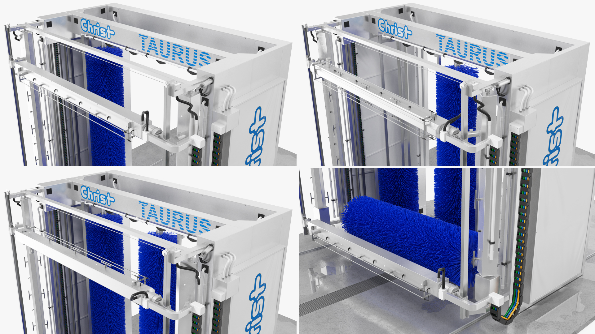 TAURUS Automatic Truck Wash Rigged 3D model