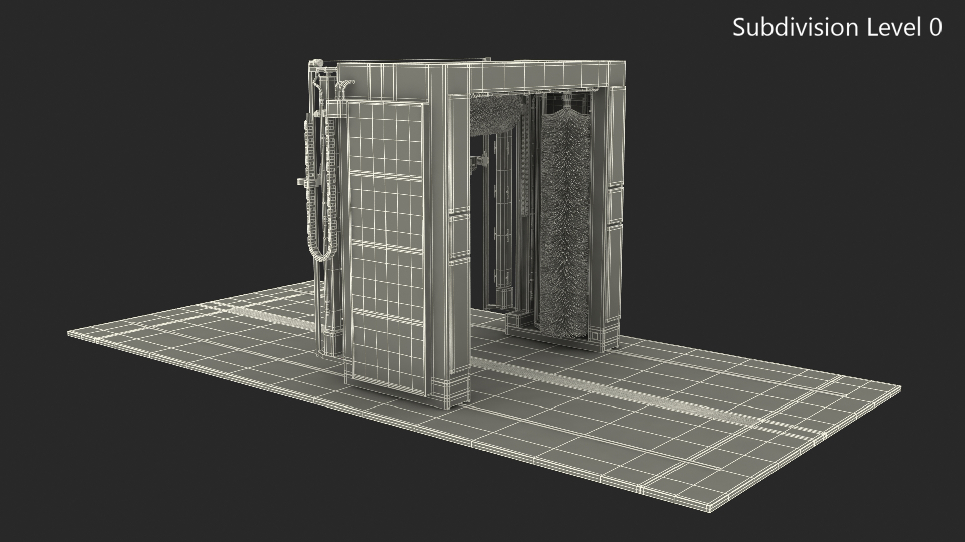 TAURUS Automatic Truck Wash Rigged 3D model