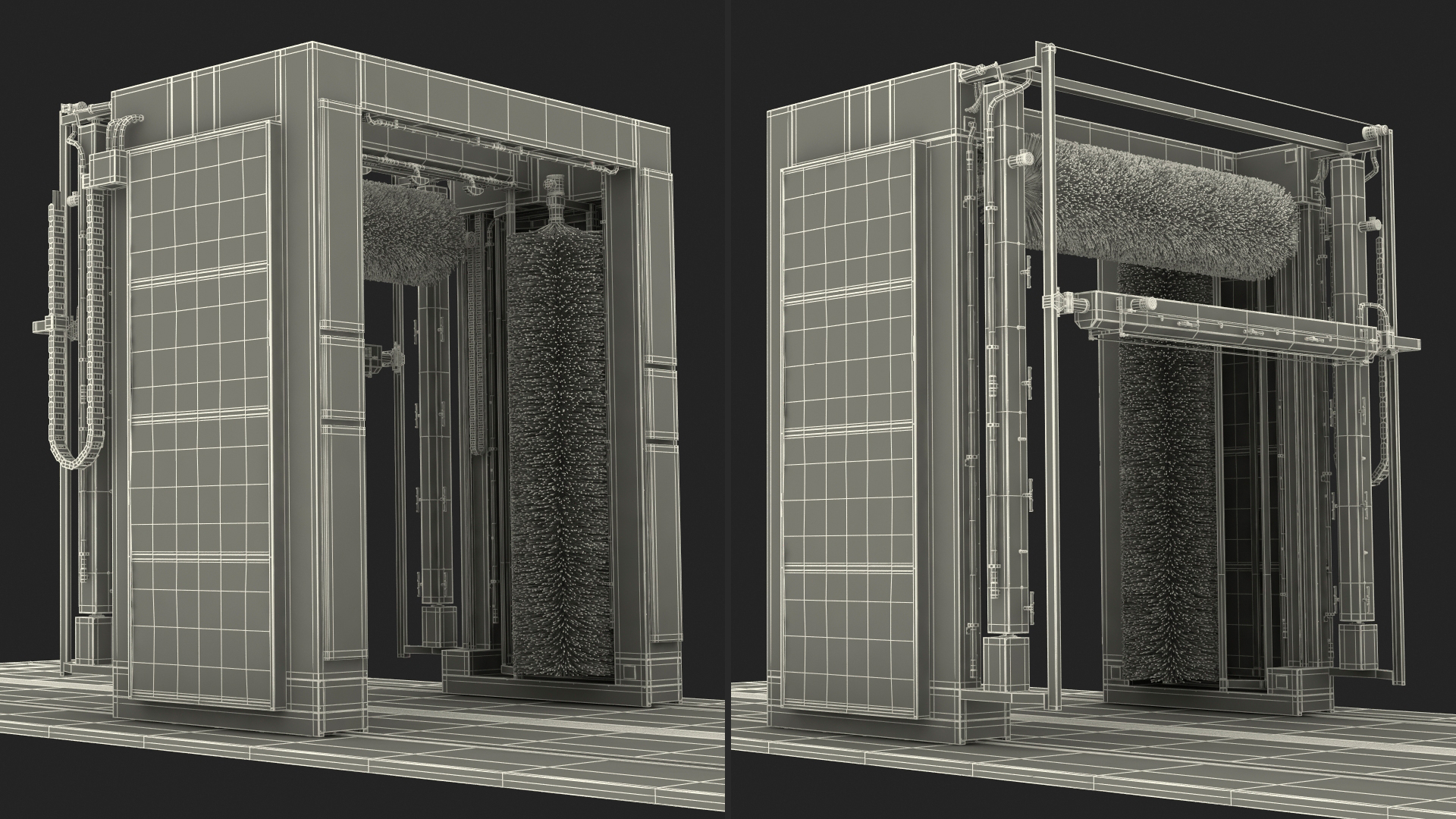 TAURUS Automatic Truck Wash Rigged 3D model