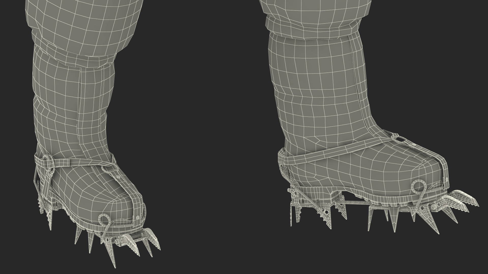 Everest Climber in a Snow-Covered Suit Rigged for Cinema 4D 3D model