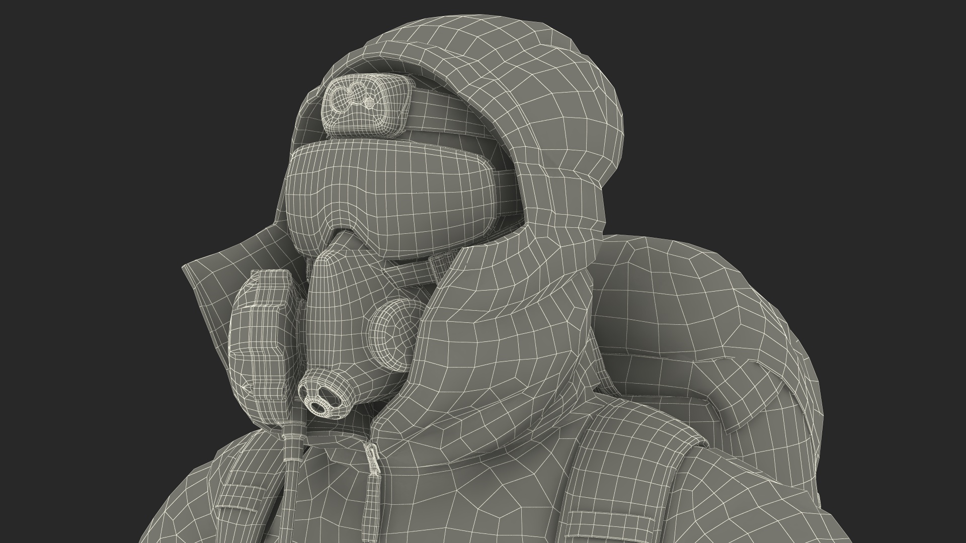 Everest Climber in a Snow-Covered Suit Rigged for Cinema 4D 3D model