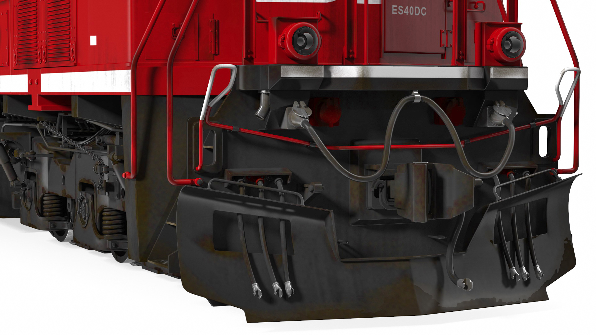 3D Locomotive Canadian Pacific with Railroad Refrigerator Car model