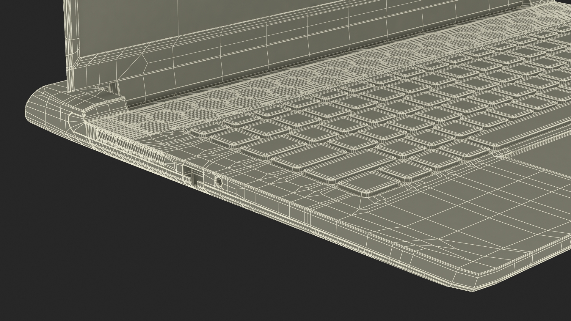 3D model Gaming Laptop Alienware M15 R7 Turned On