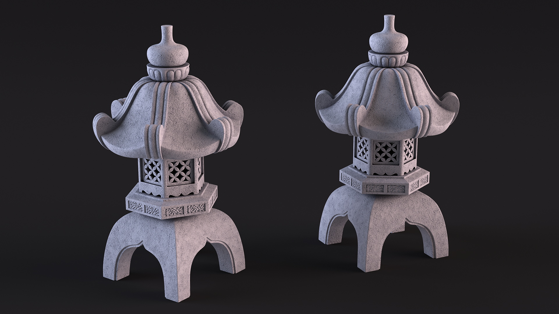 3D model Japanese Stone Lantern for 3D Print
