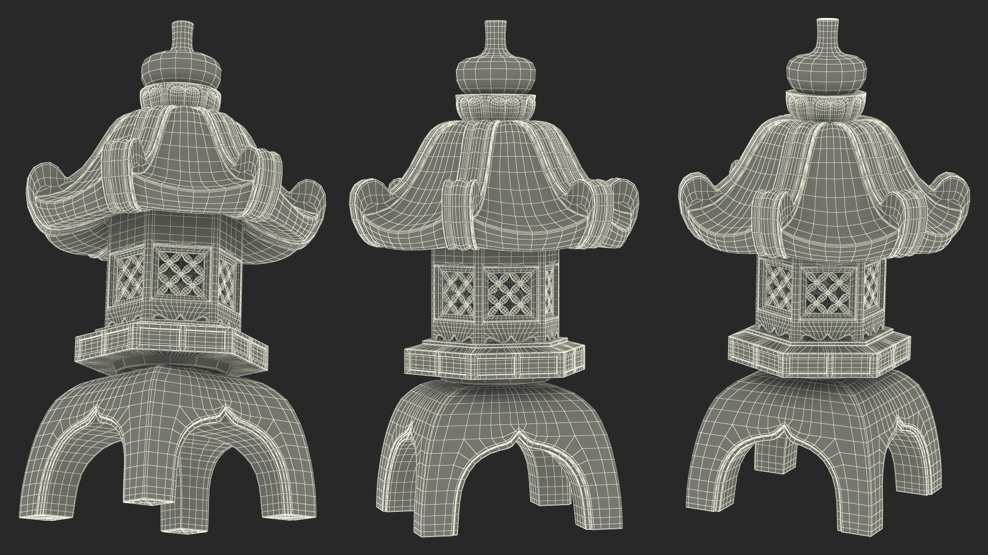 3D model Japanese Stone Lantern for 3D Print