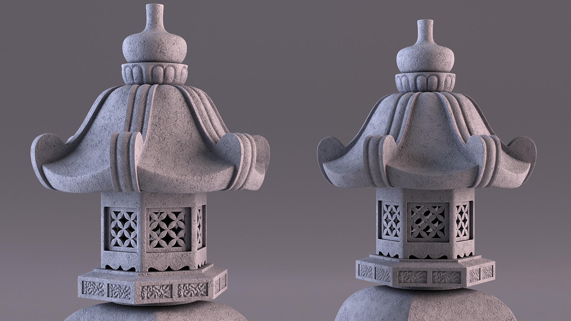 3D model Japanese Stone Lantern for 3D Print