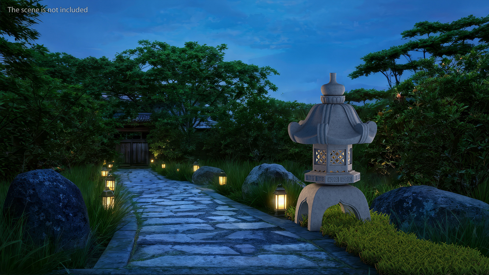 3D model Japanese Stone Lantern for 3D Print
