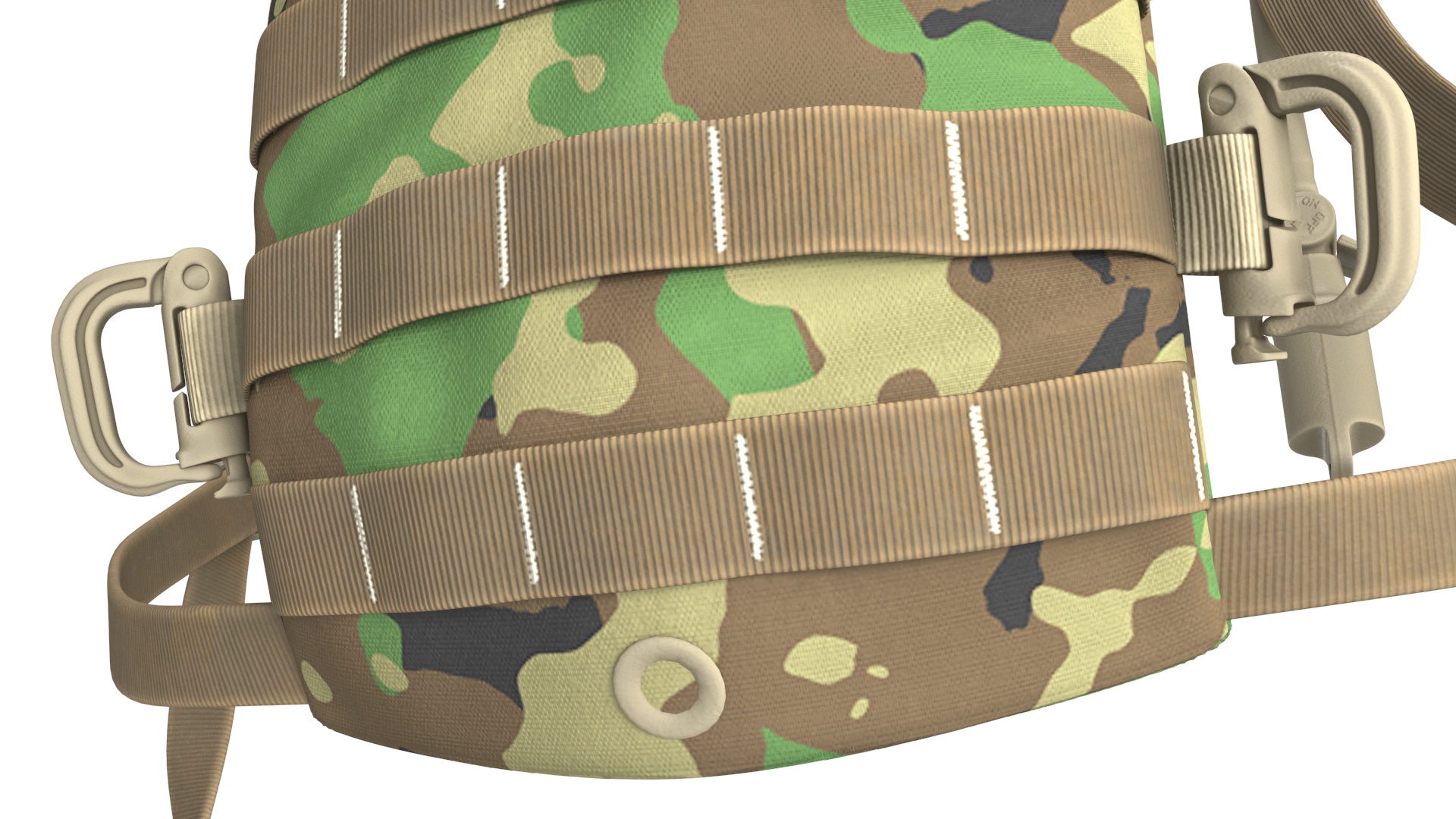 3D Hydration Backpack Carrier Camouflage Worn Position