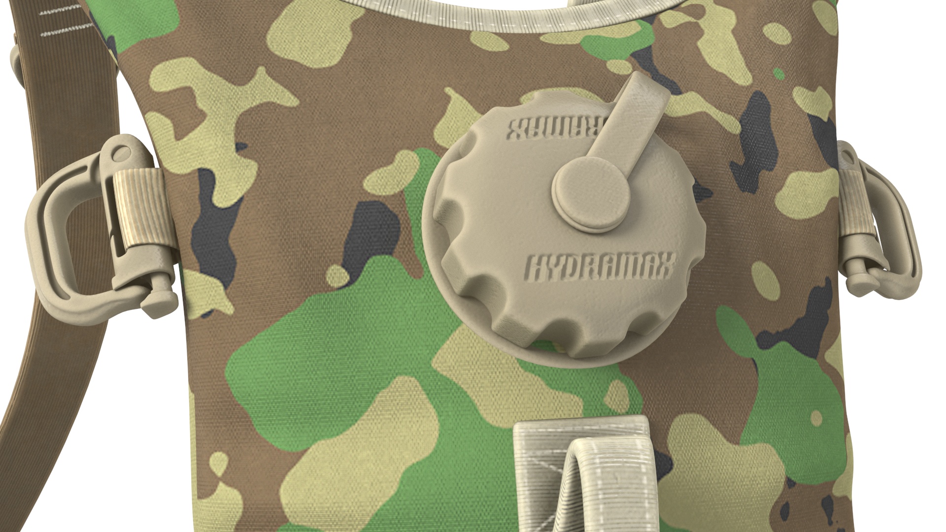 3D Hydration Backpack Carrier Camouflage Worn Position