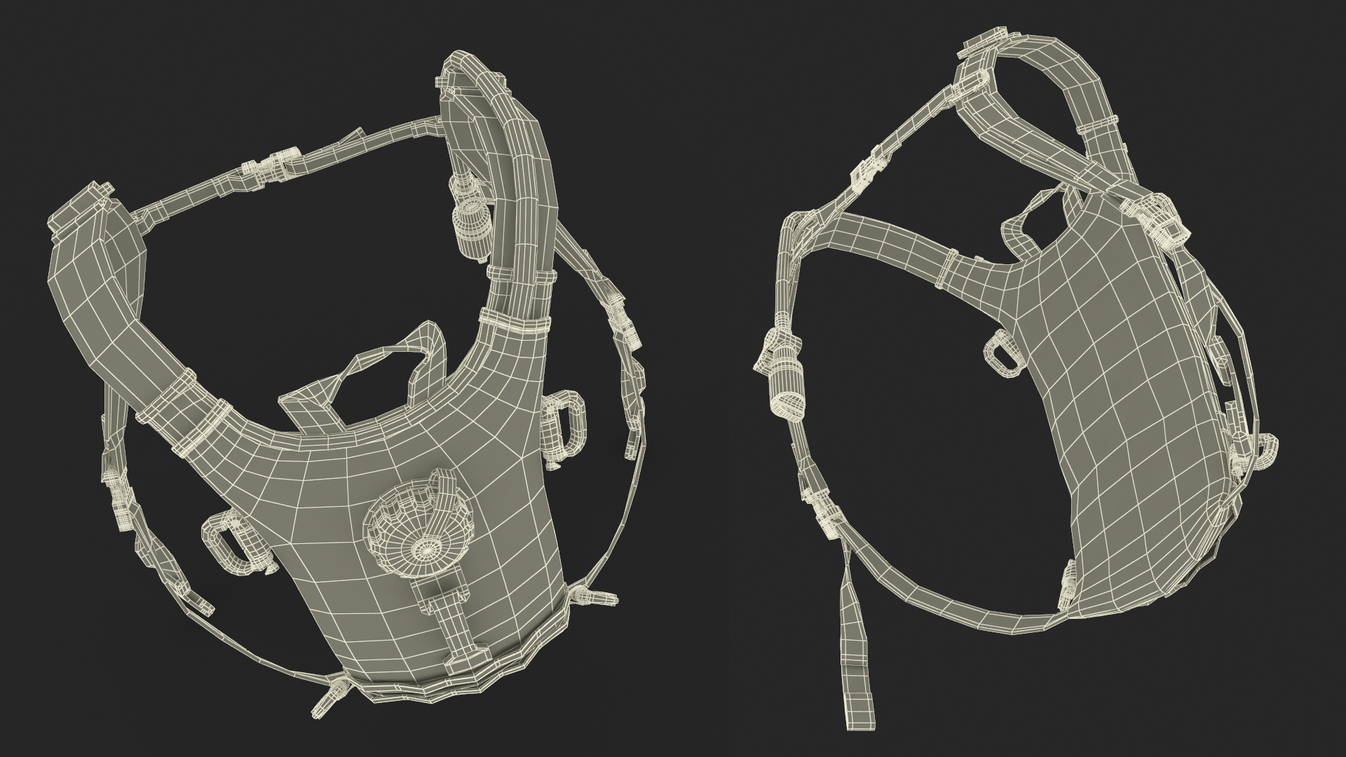 3D Hydration Backpack Carrier Camouflage Worn Position