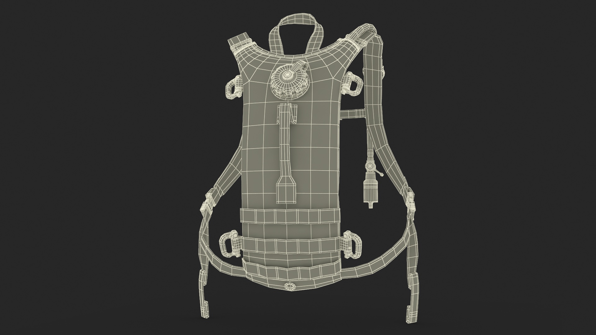 3D Hydration Backpack Carrier Camouflage Worn Position