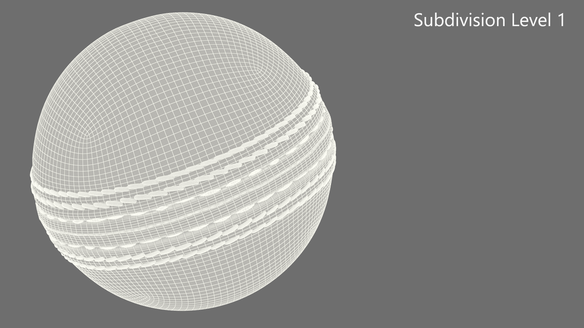 3D Cricket Ball White model