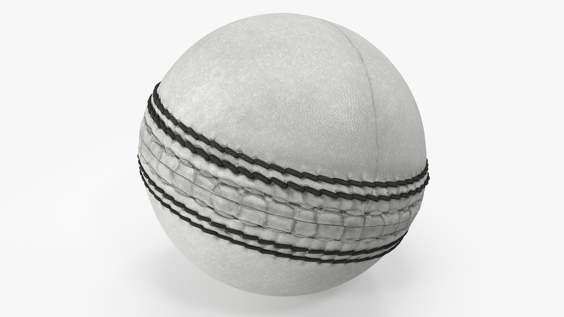 3D Cricket Ball White model