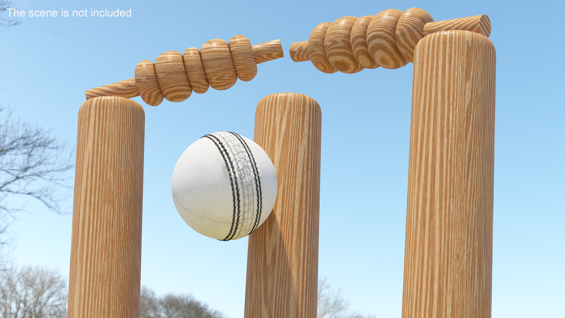 3D Cricket Ball White model