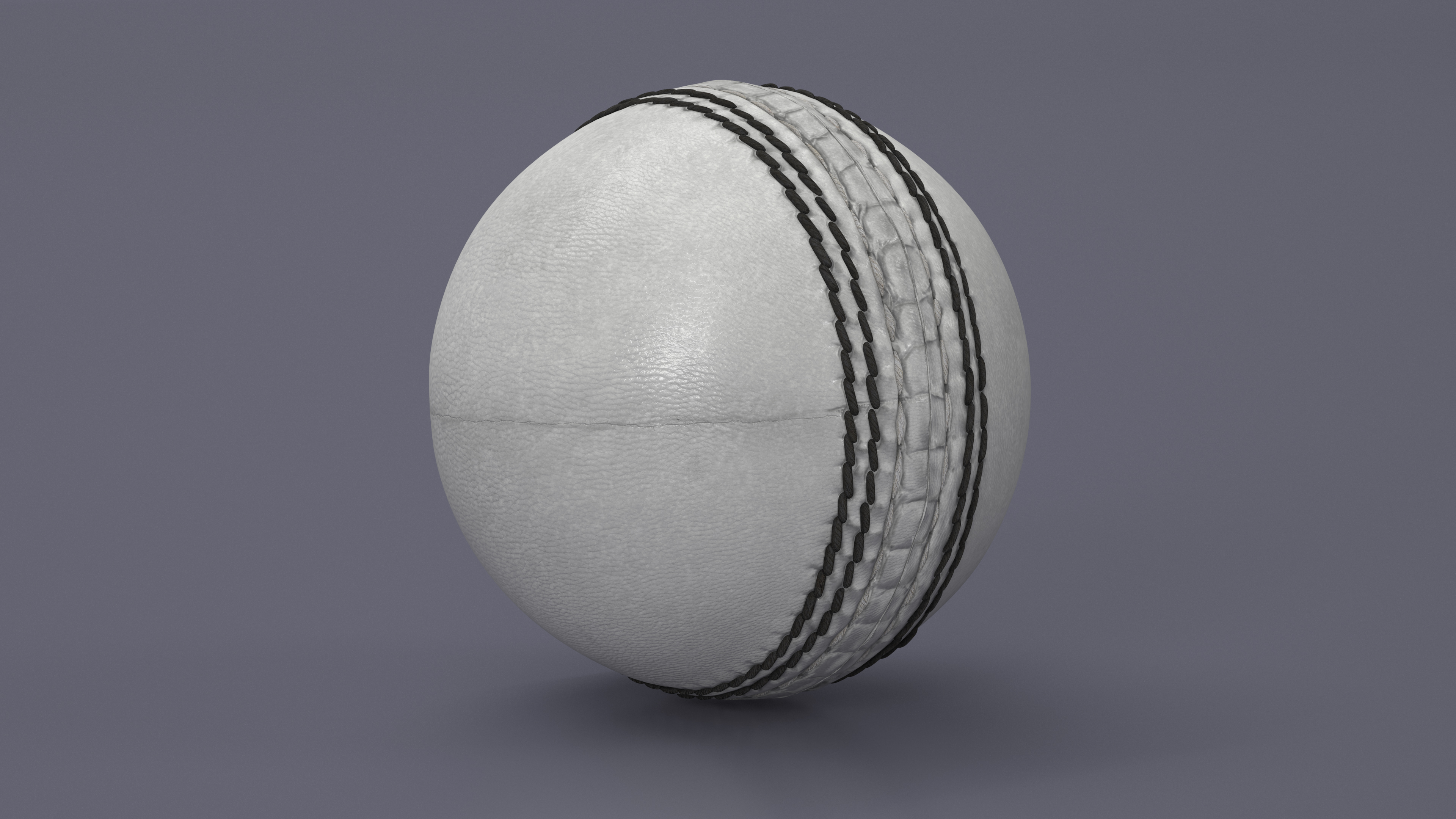 3D Cricket Ball White model