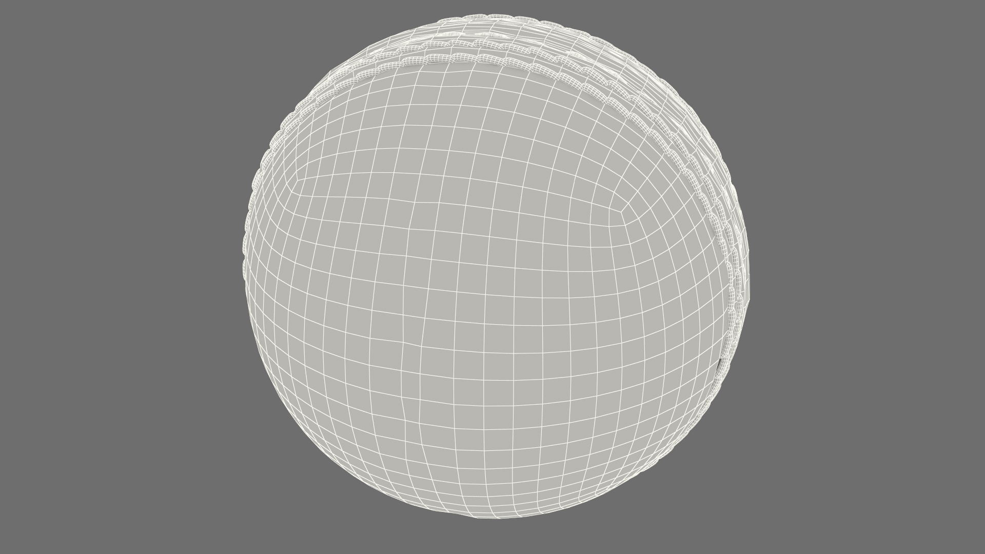 3D Cricket Ball White model