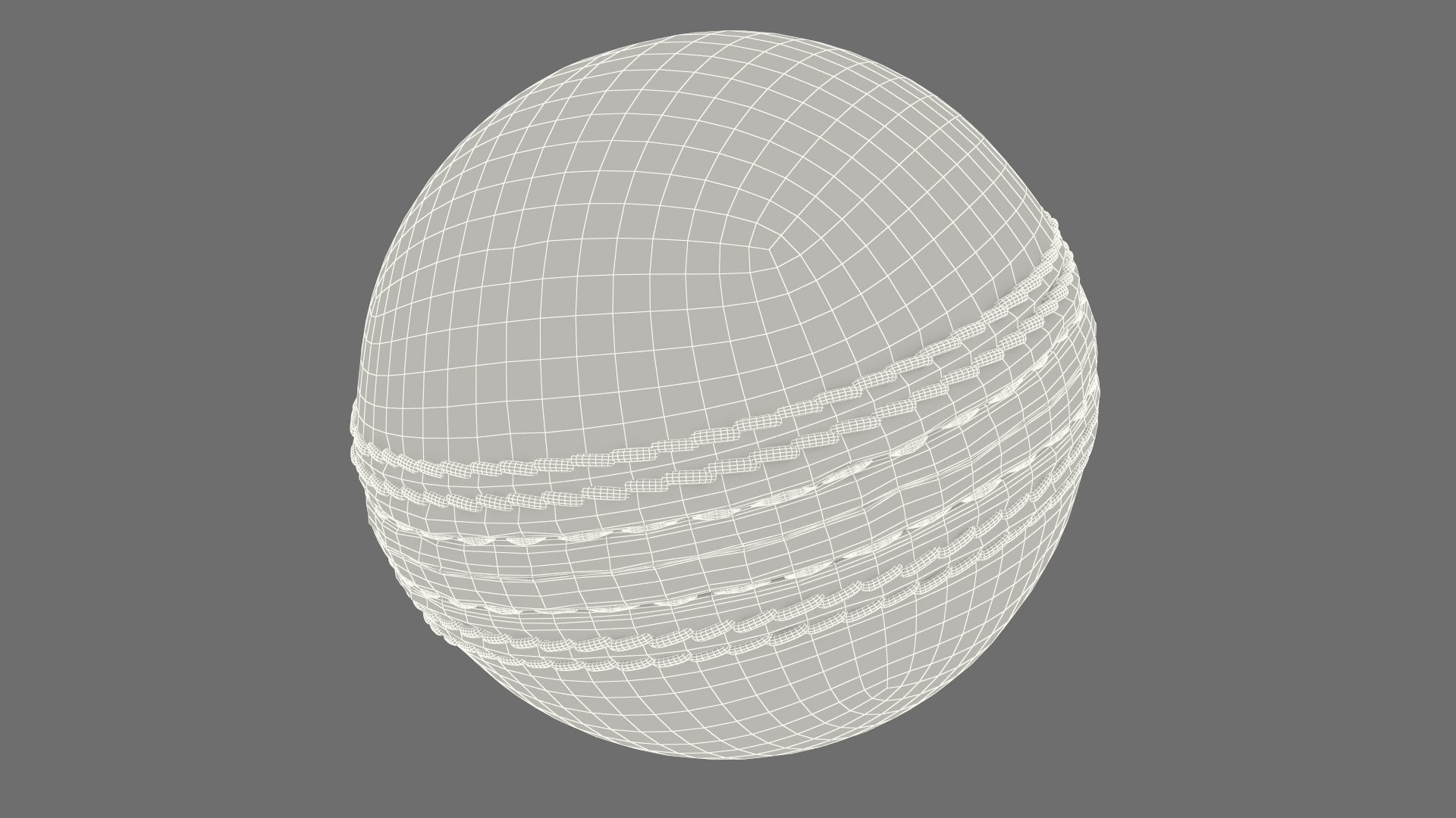 3D Cricket Ball White model