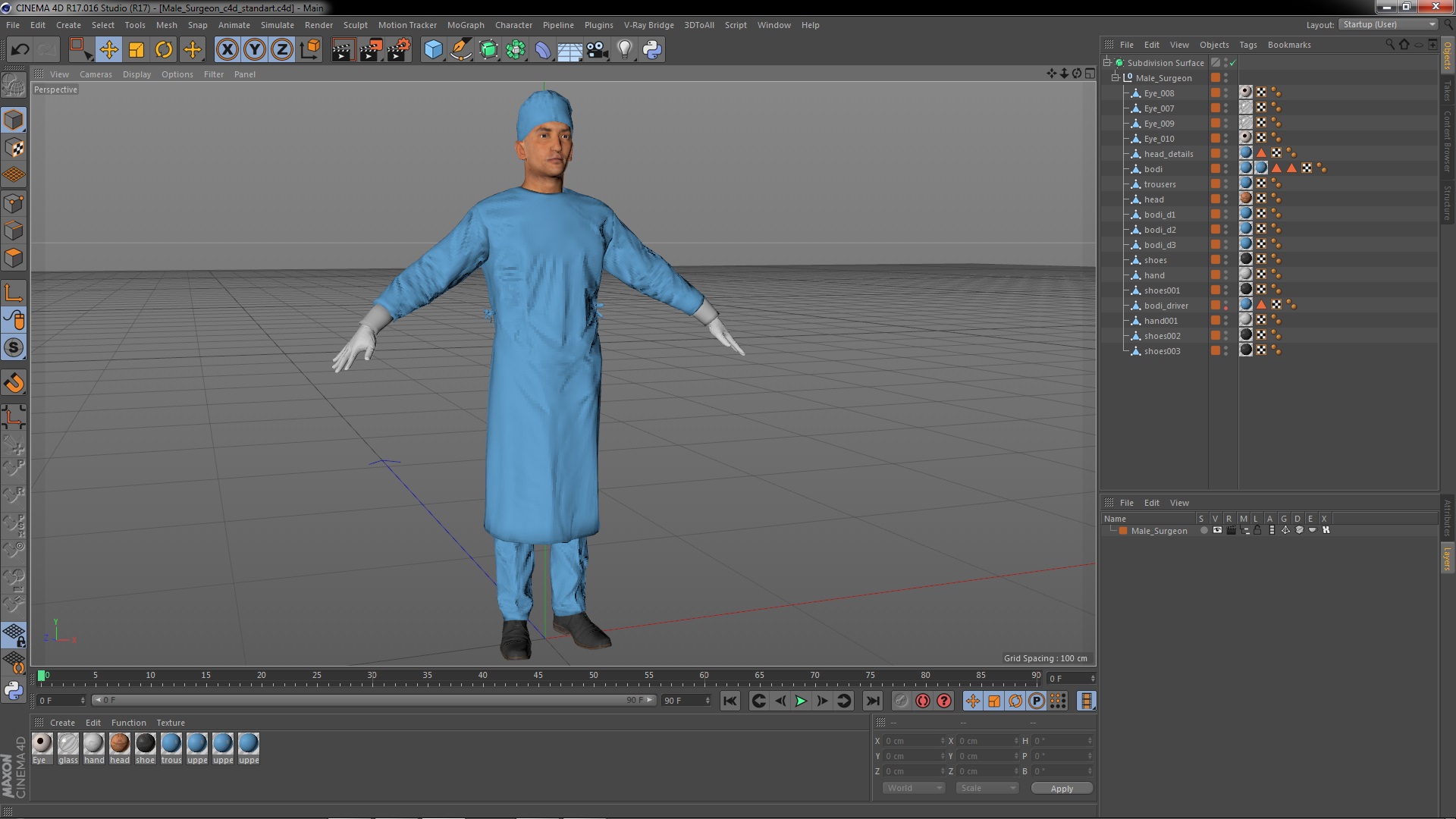 Male Surgeon 3D