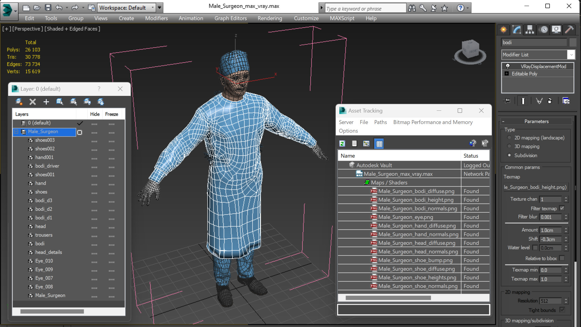 Male Surgeon 3D