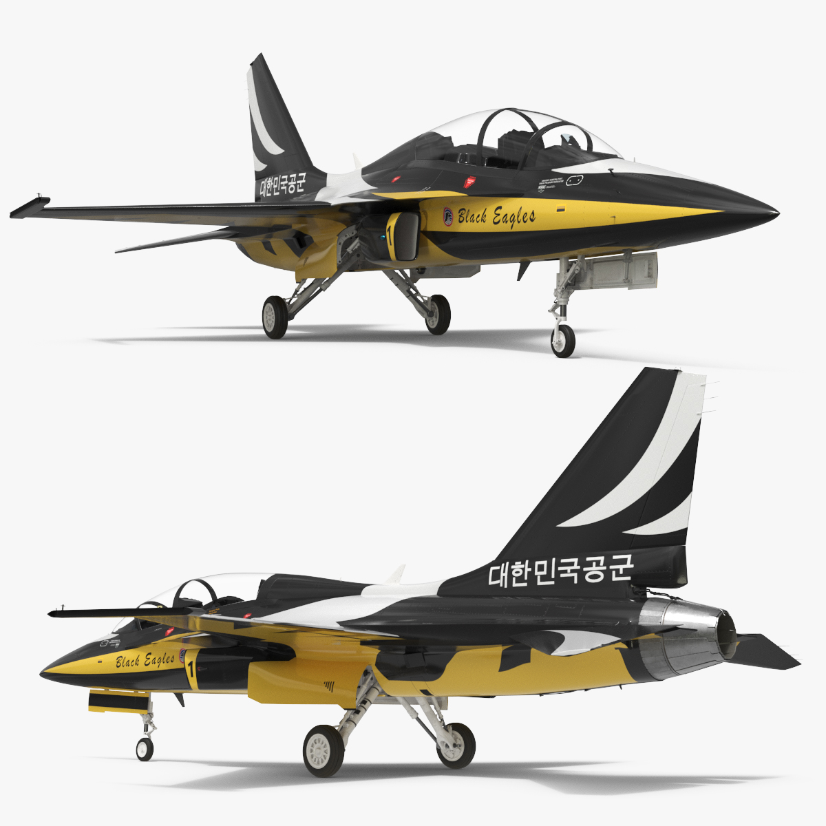 KAI T-50 Golden Eagle Korea Jet - Simplified
