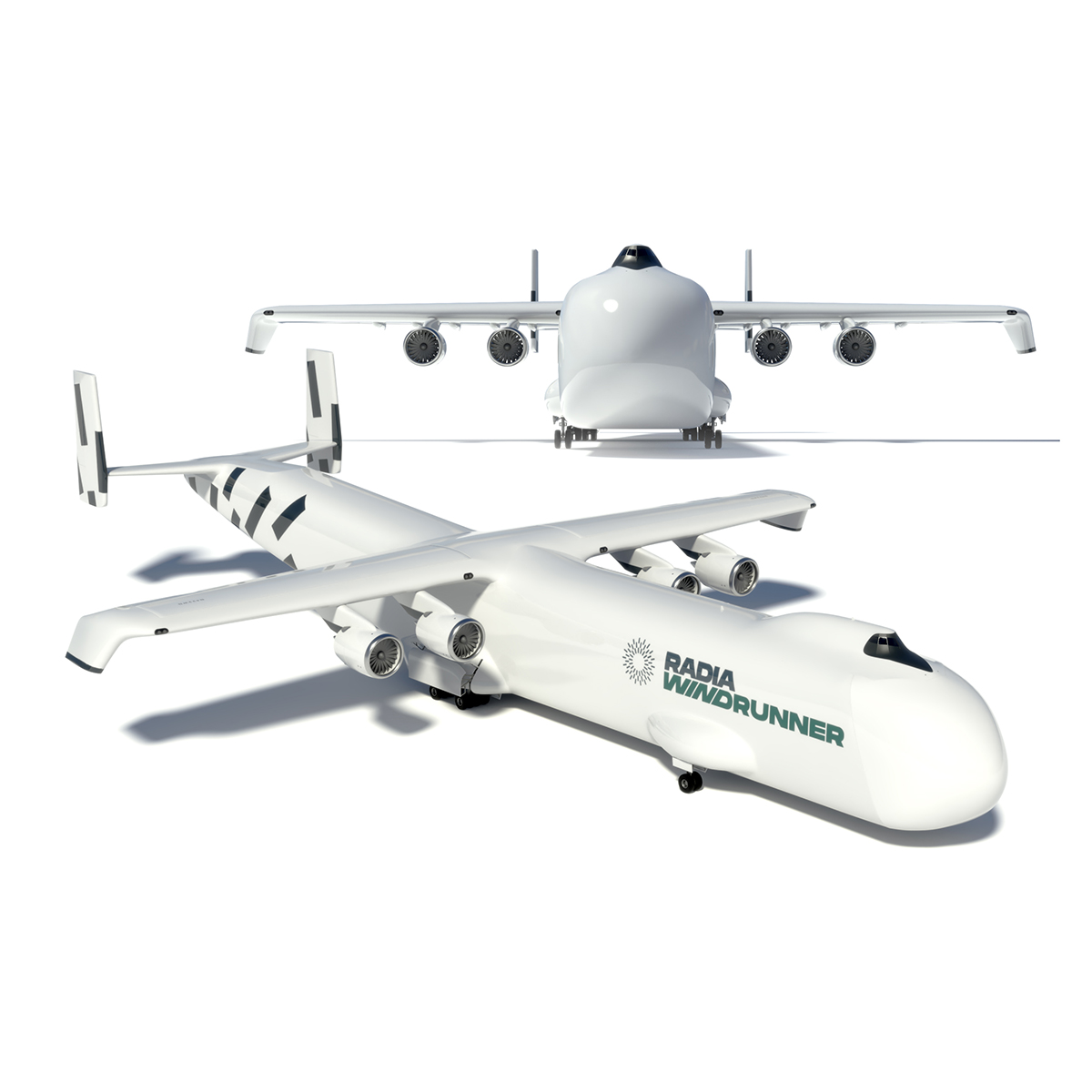 Radia Windrunner Cargo Airplane Rigged for Maya 3D