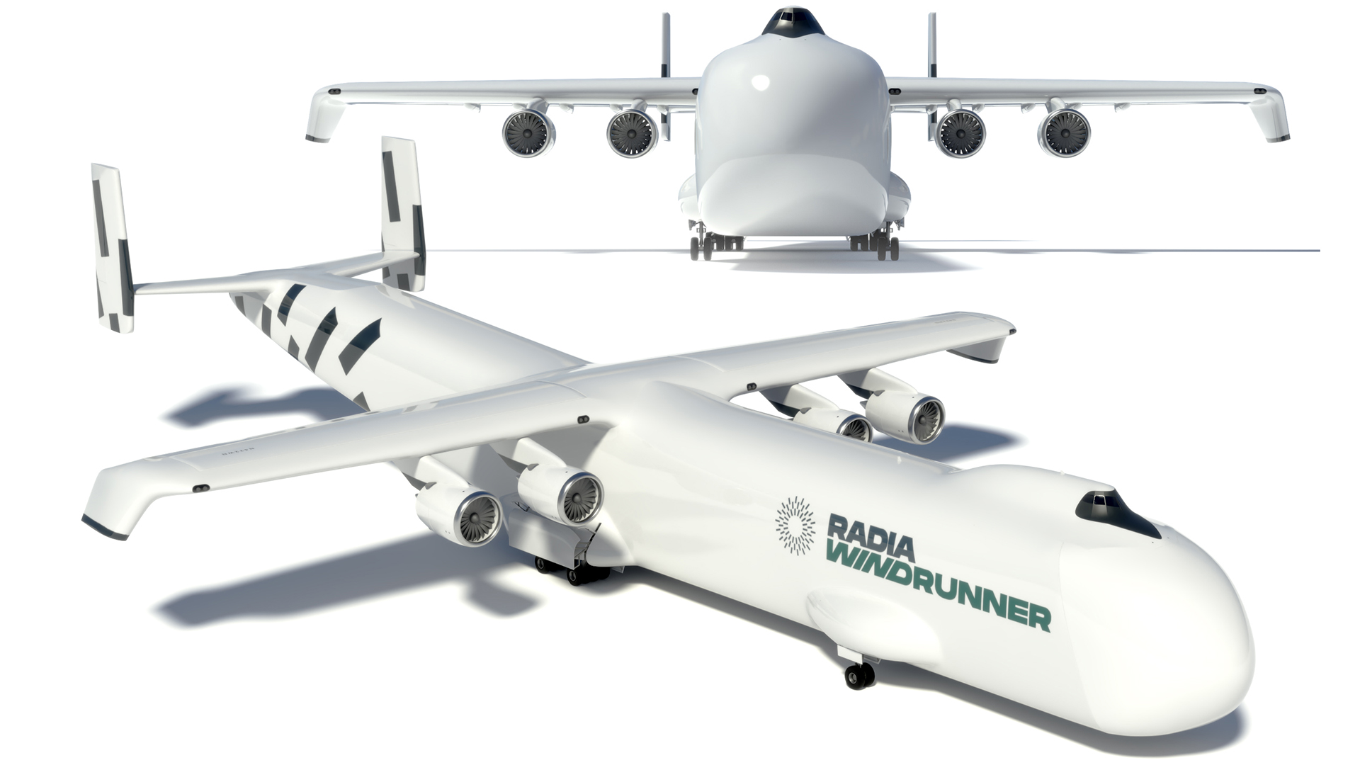 Radia Windrunner Cargo Airplane Rigged for Maya 3D