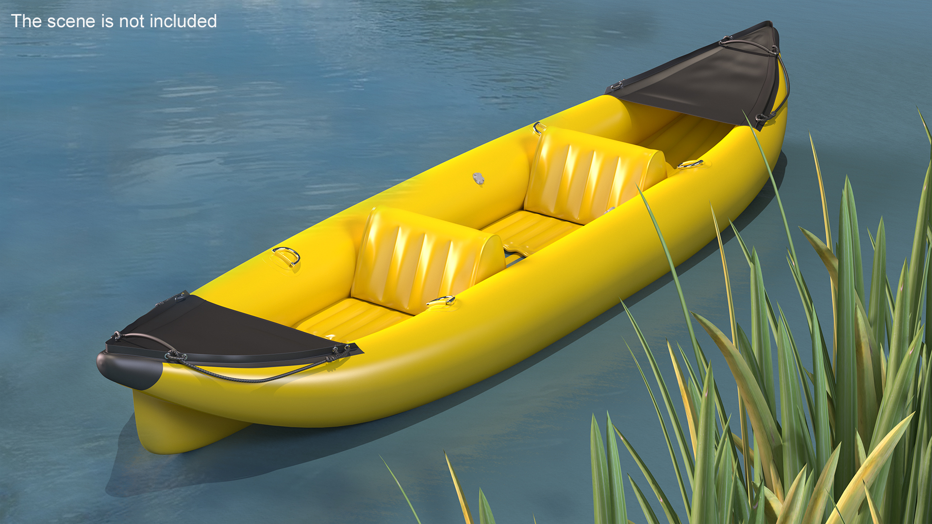 3D model Inflatable Kayak 2 Person