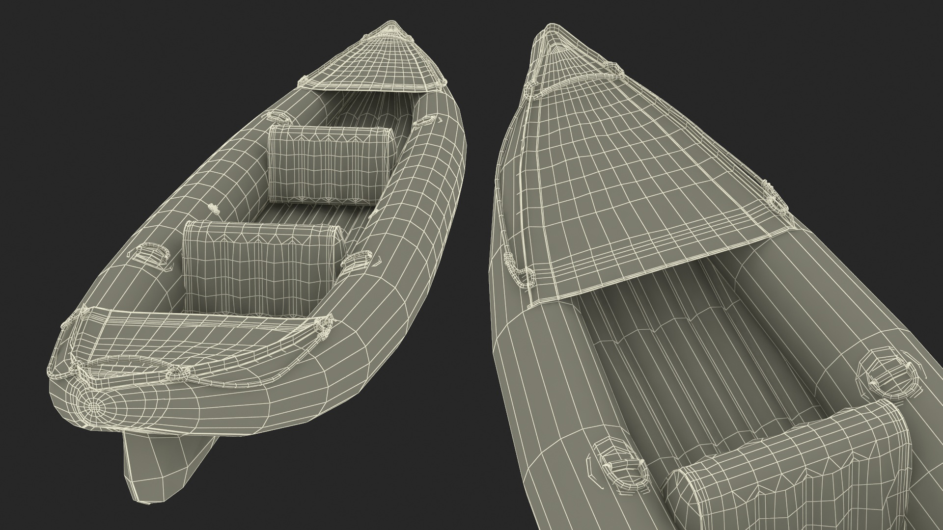 3D model Inflatable Kayak 2 Person