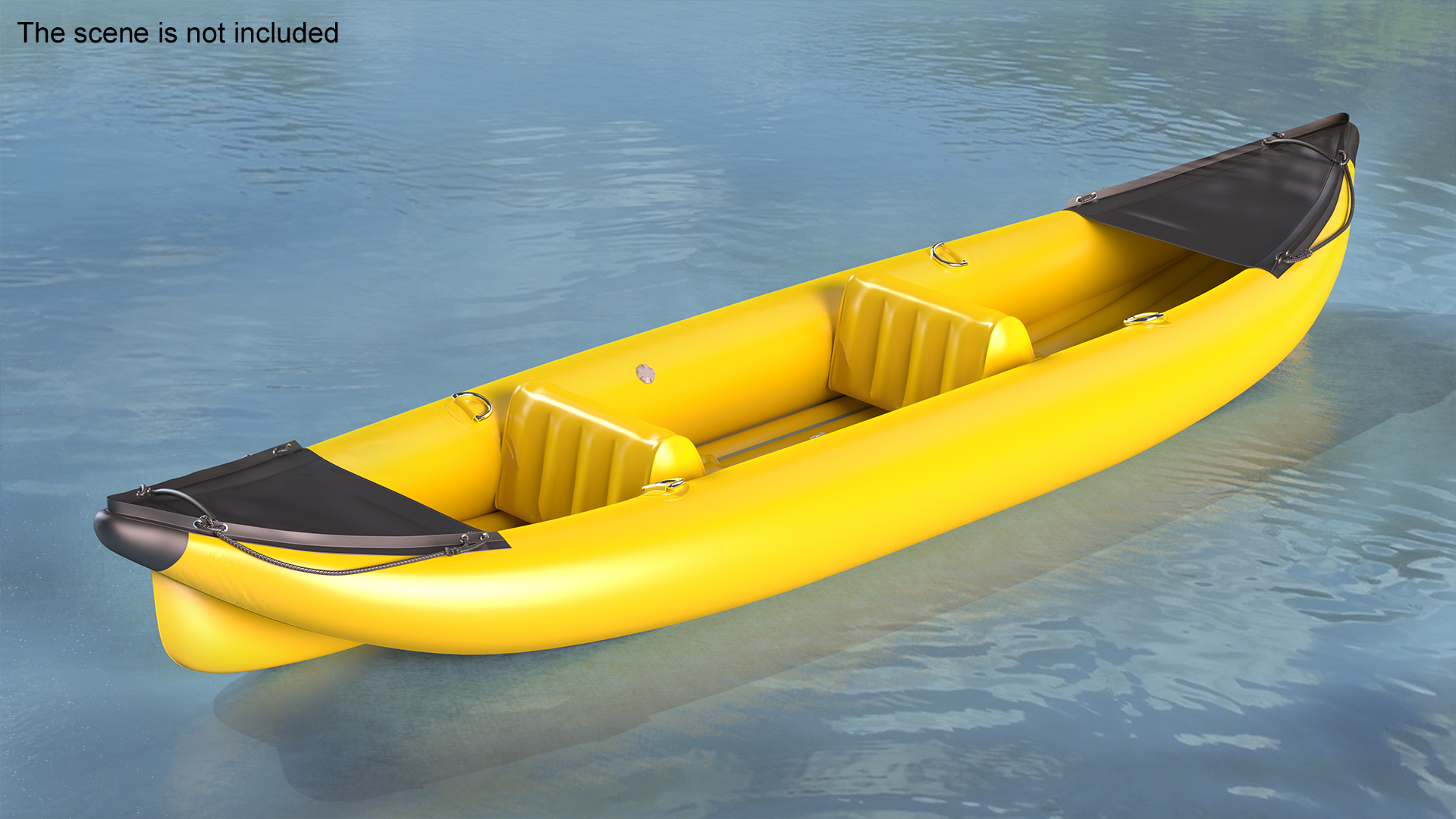3D model Inflatable Kayak 2 Person