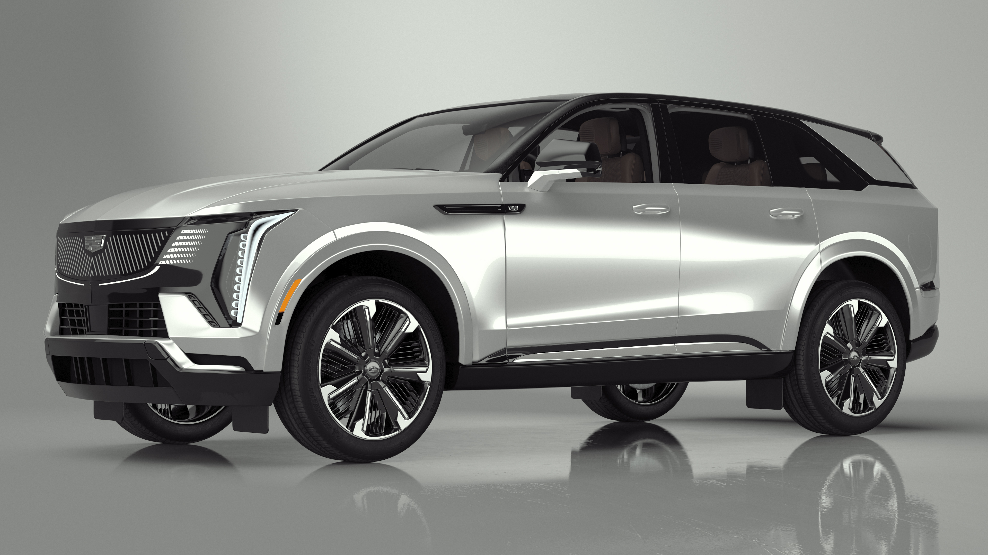 3D All-electric 2025 Cadillac Escalade IQ Summit White