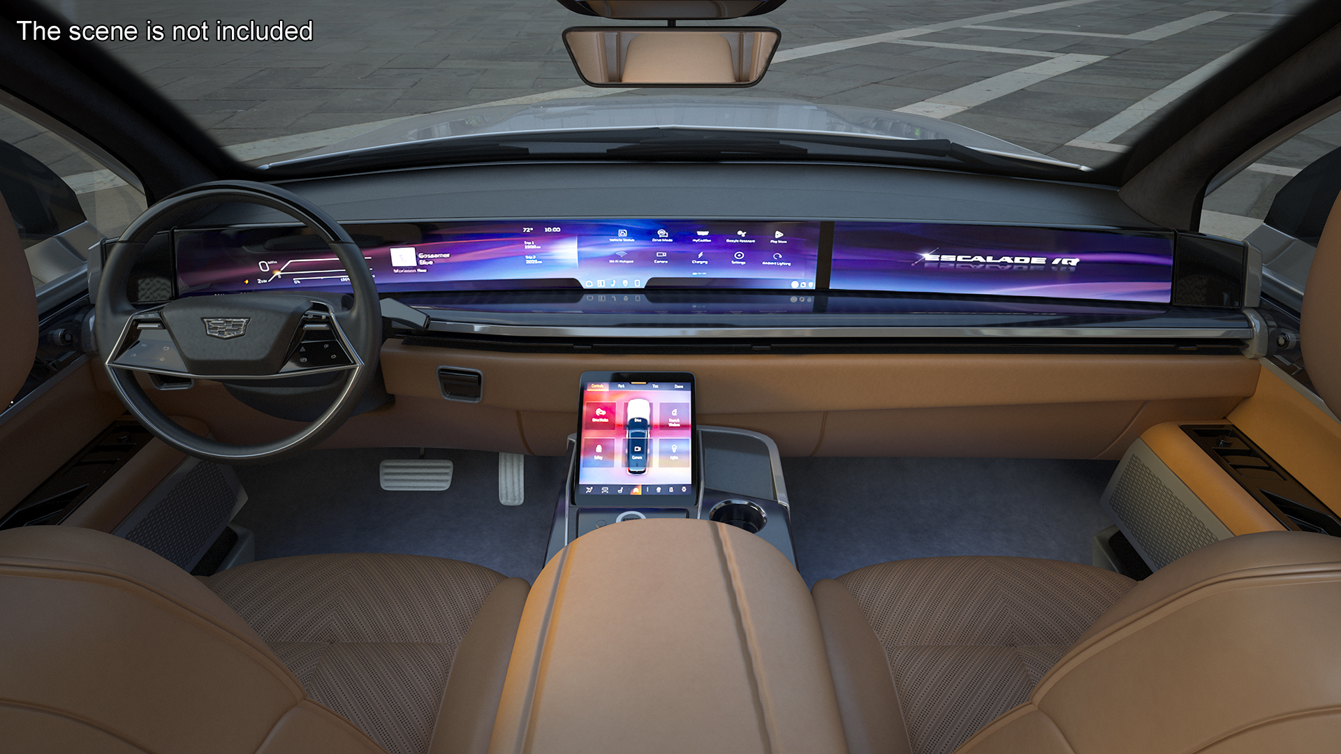 3D All-electric 2025 Cadillac Escalade IQ Summit White