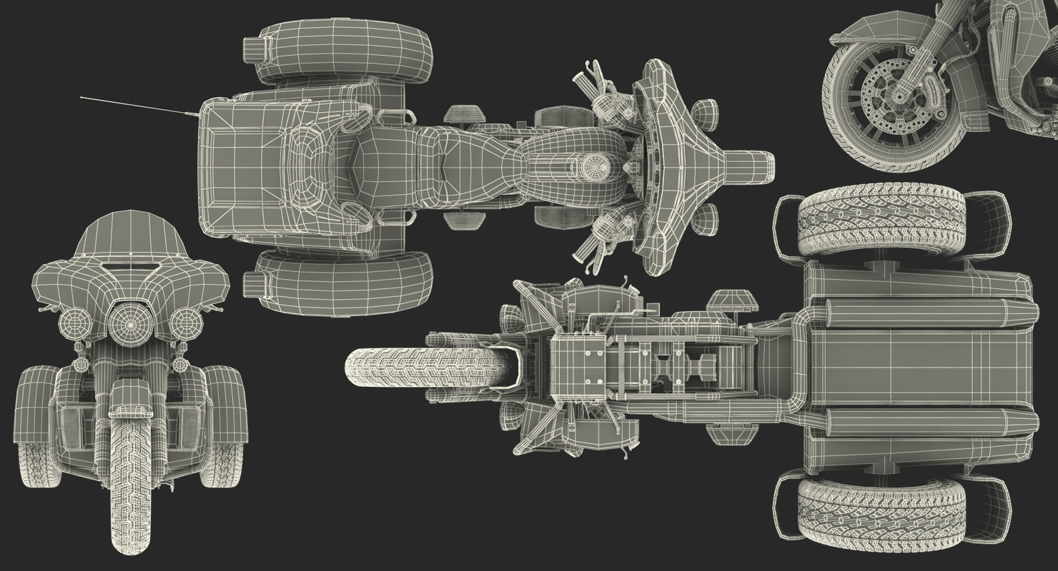 3D model Harley Davidson Tri Glide 2016