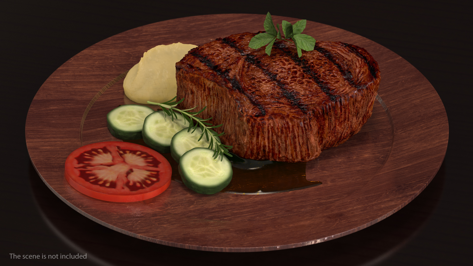 Grilled Flank Steak 3D model