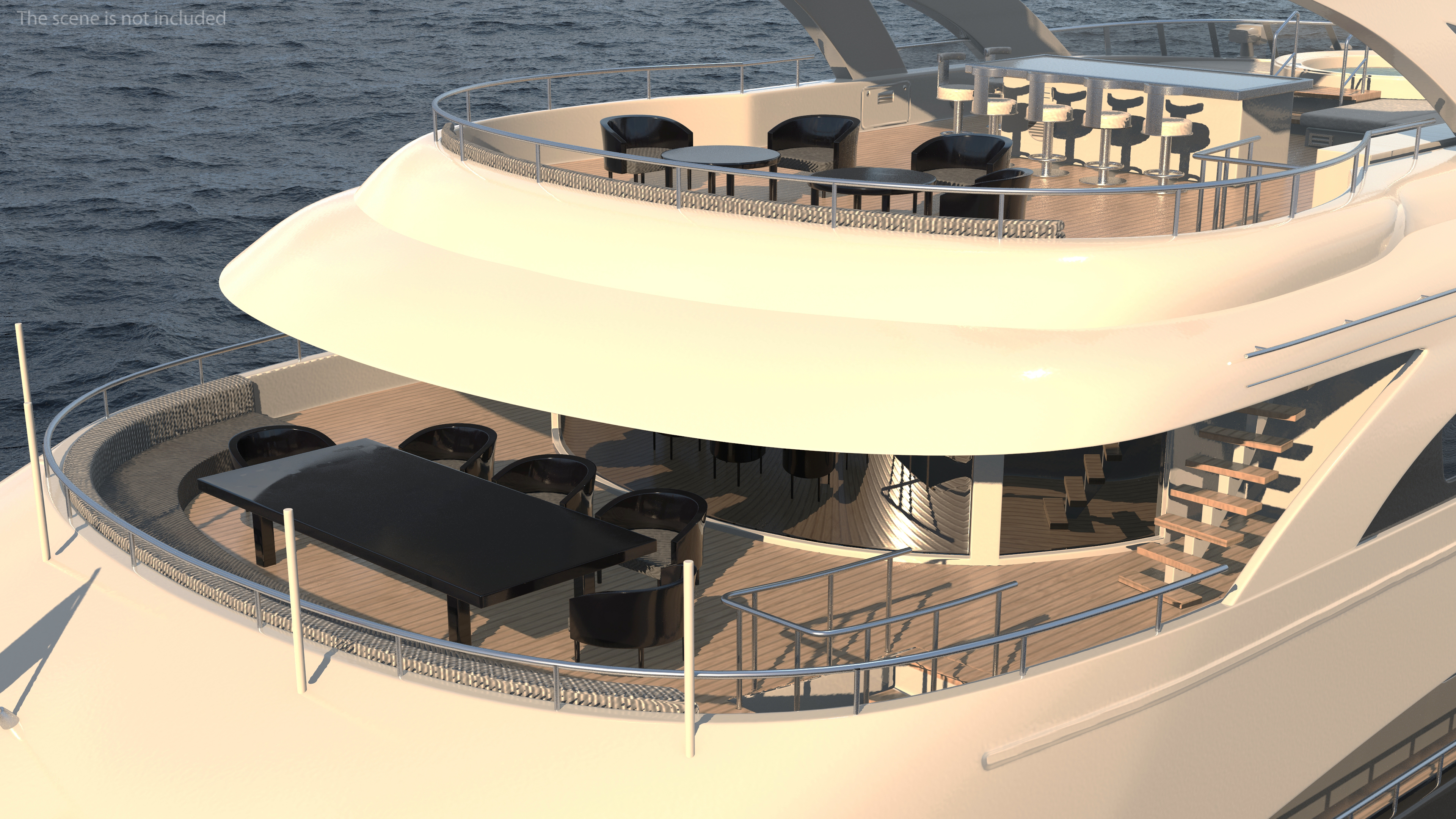 3D Bliss Motor Mega Yacht for Travel model