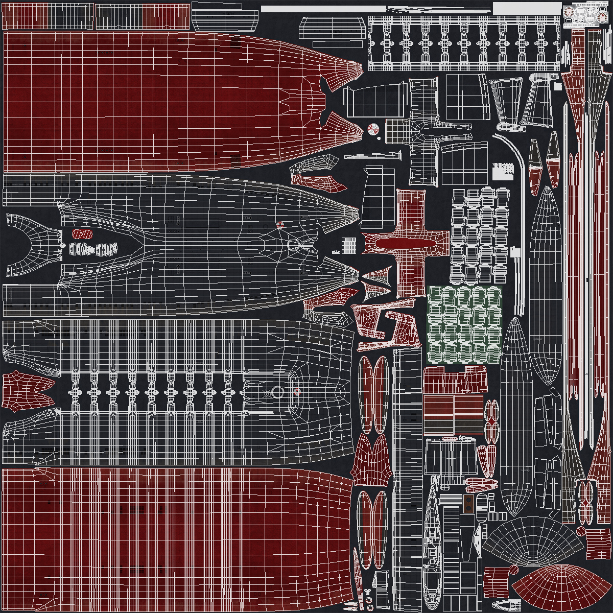Typhoon Class Submarine Project 941 or Akula 3D model