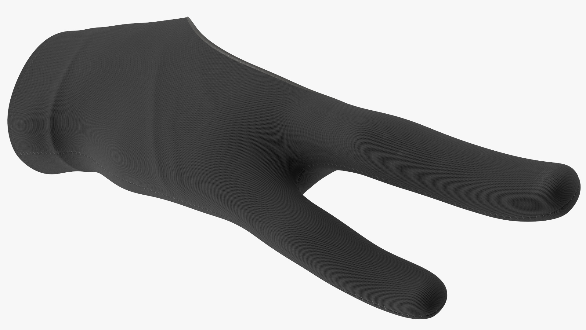 3D Black Artist Glove on Hand