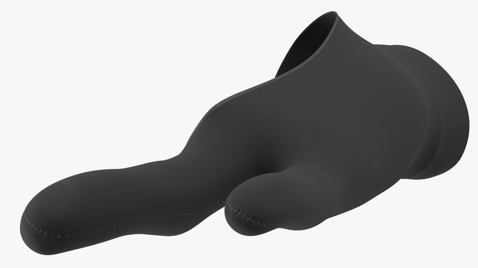 3D Black Artist Glove on Hand
