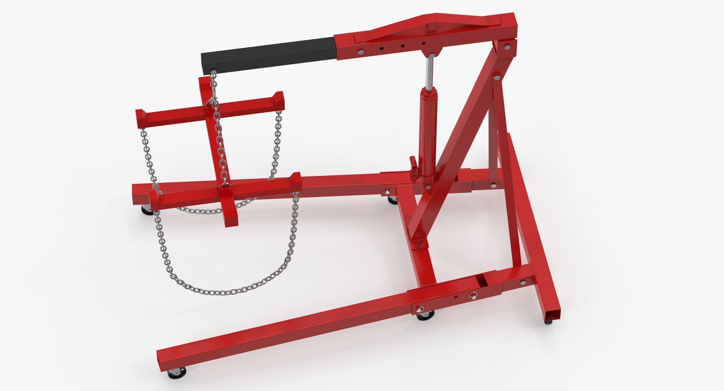 3D model Folding Engine Crane
