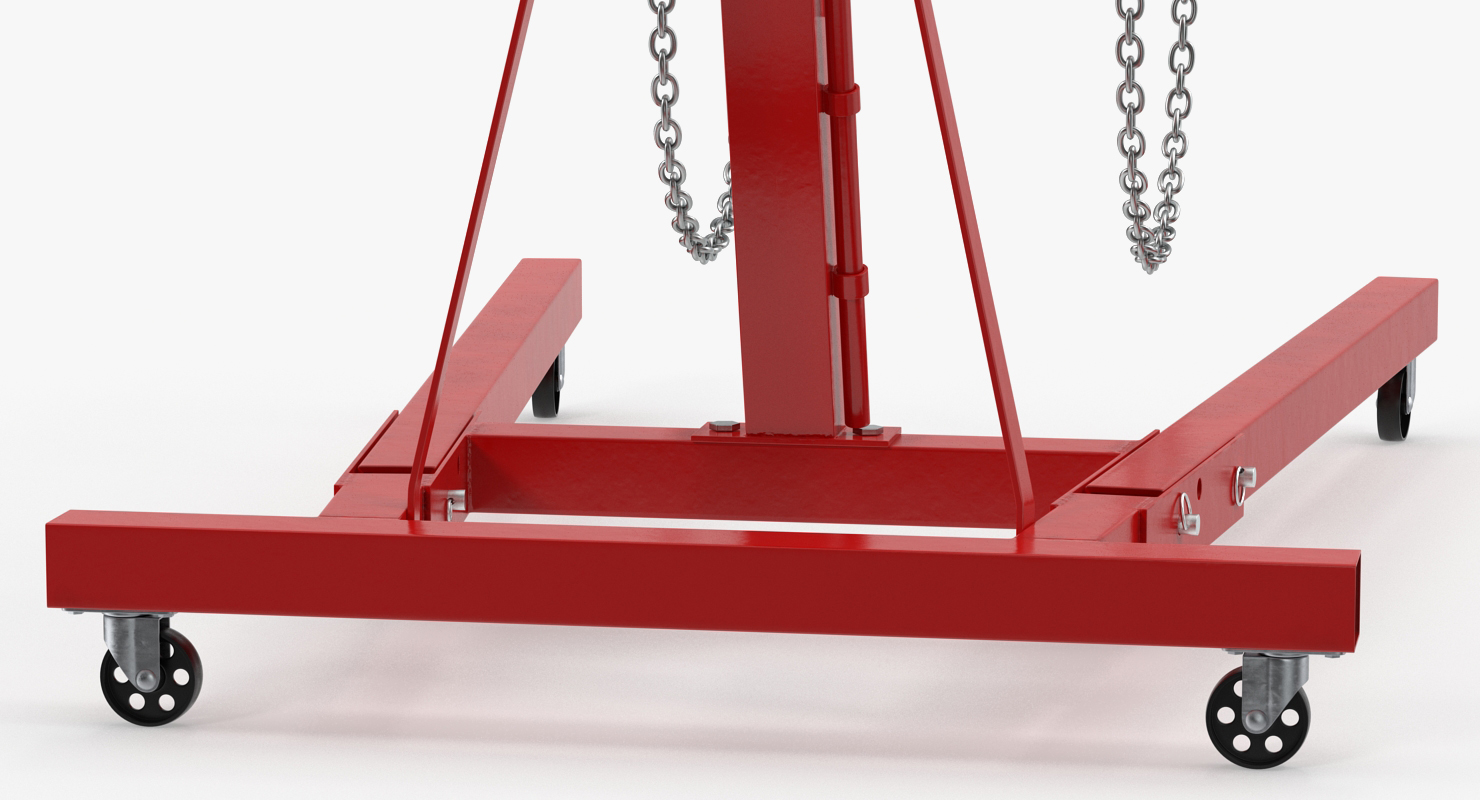 3D model Folding Engine Crane