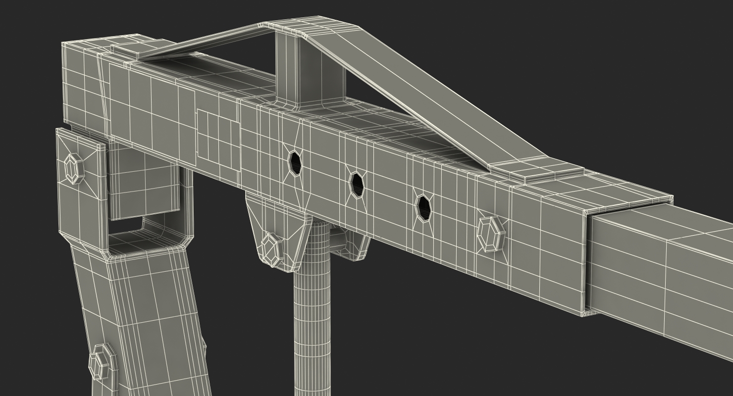3D model Folding Engine Crane