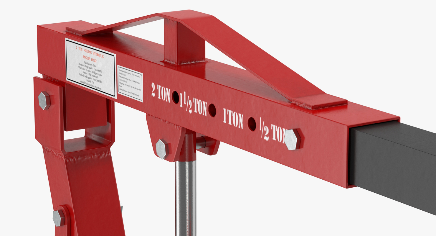 3D model Folding Engine Crane